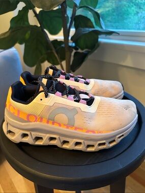 ON Running CloudTec Beige/Purple Multi Color Athletic Shoes - women’s size 8